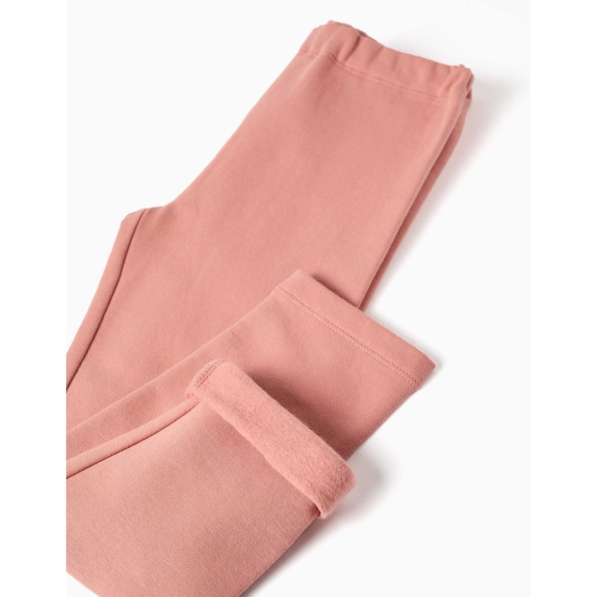 Leggings à coupe skinny en coton peigné rose, ZIPPY
