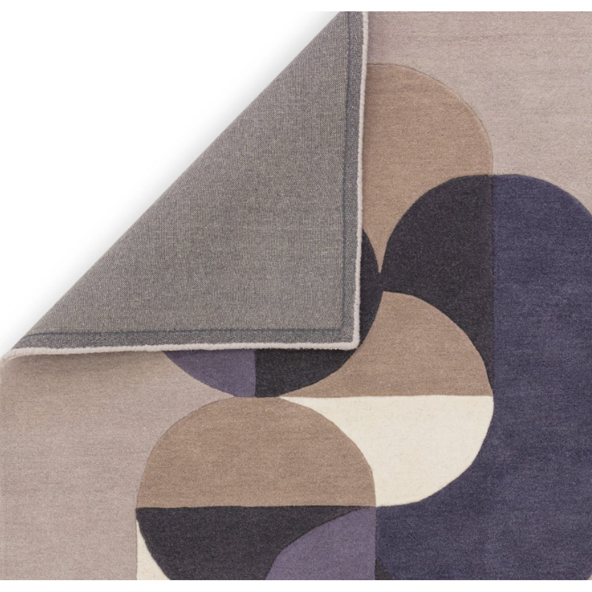 Tapis tufté main en laine SEPAL gris, NOVATREND