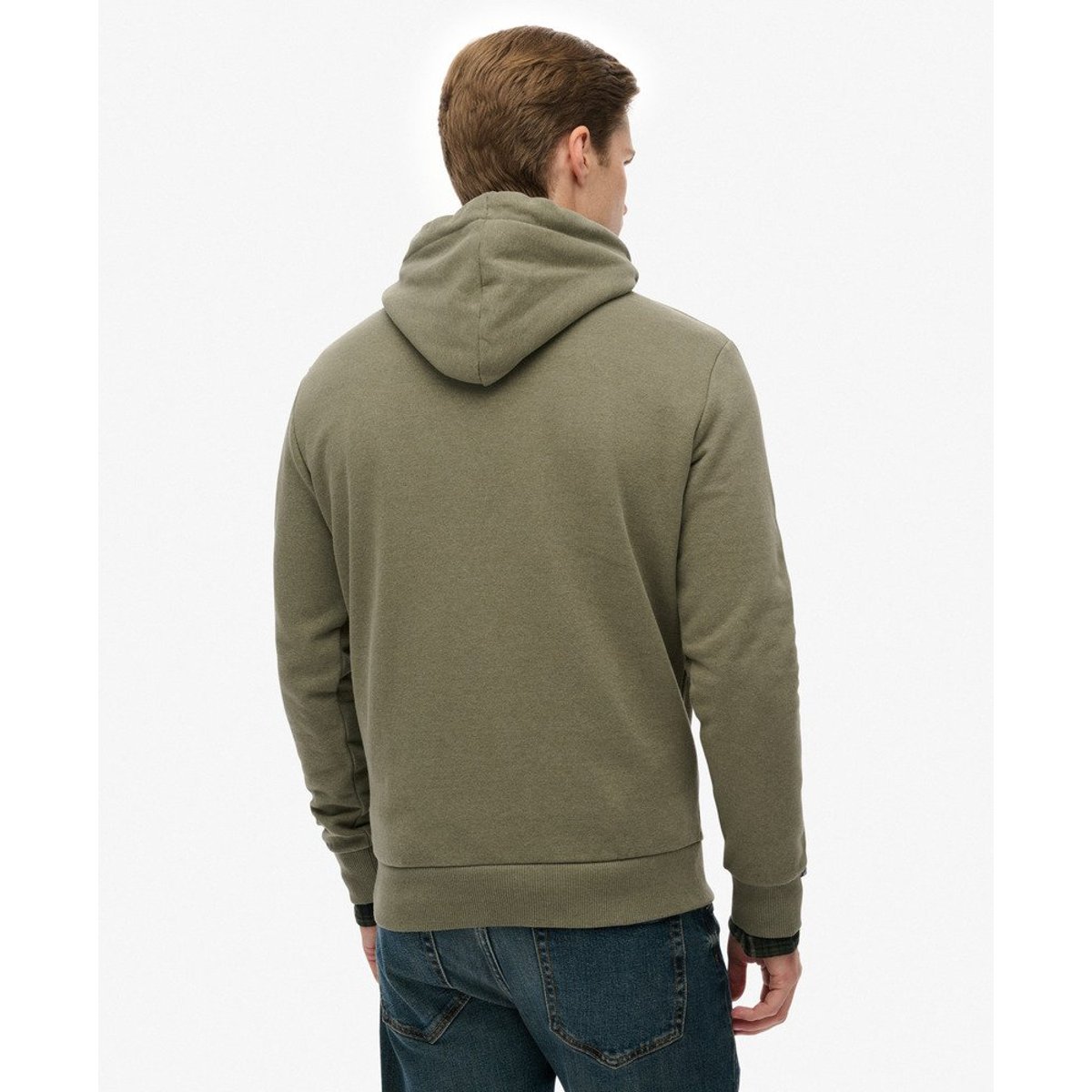 Sweat à capuche décontracté Outdoor Supply Co vert mousse chiné, SUPERDRY