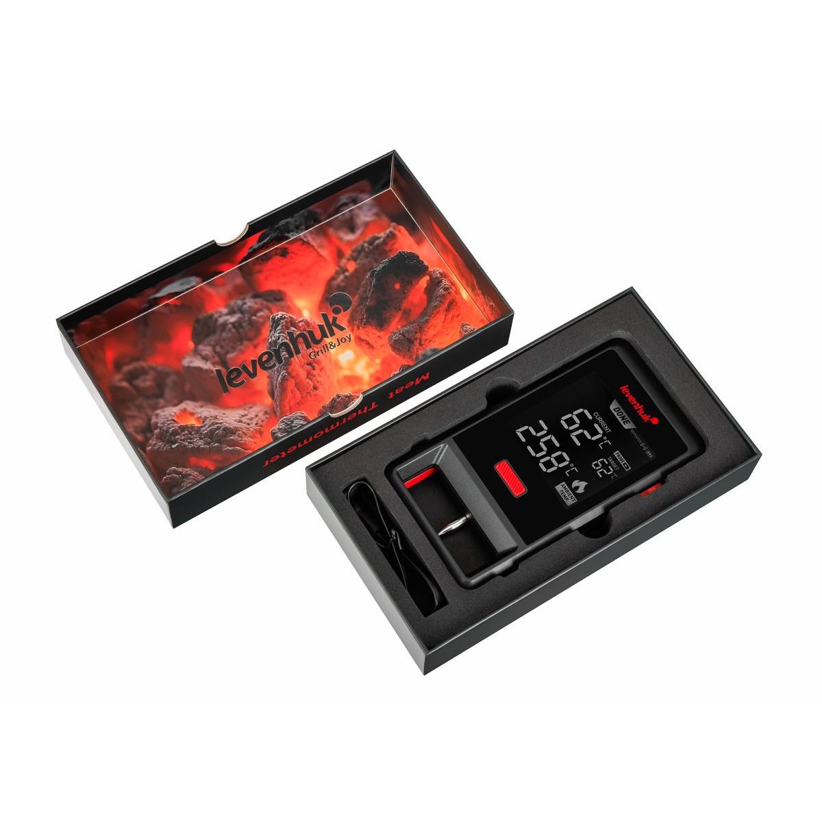 Thermomètre à viande Levenhuk Wezzer Grill BT30 couleur unique, LEVENHUK