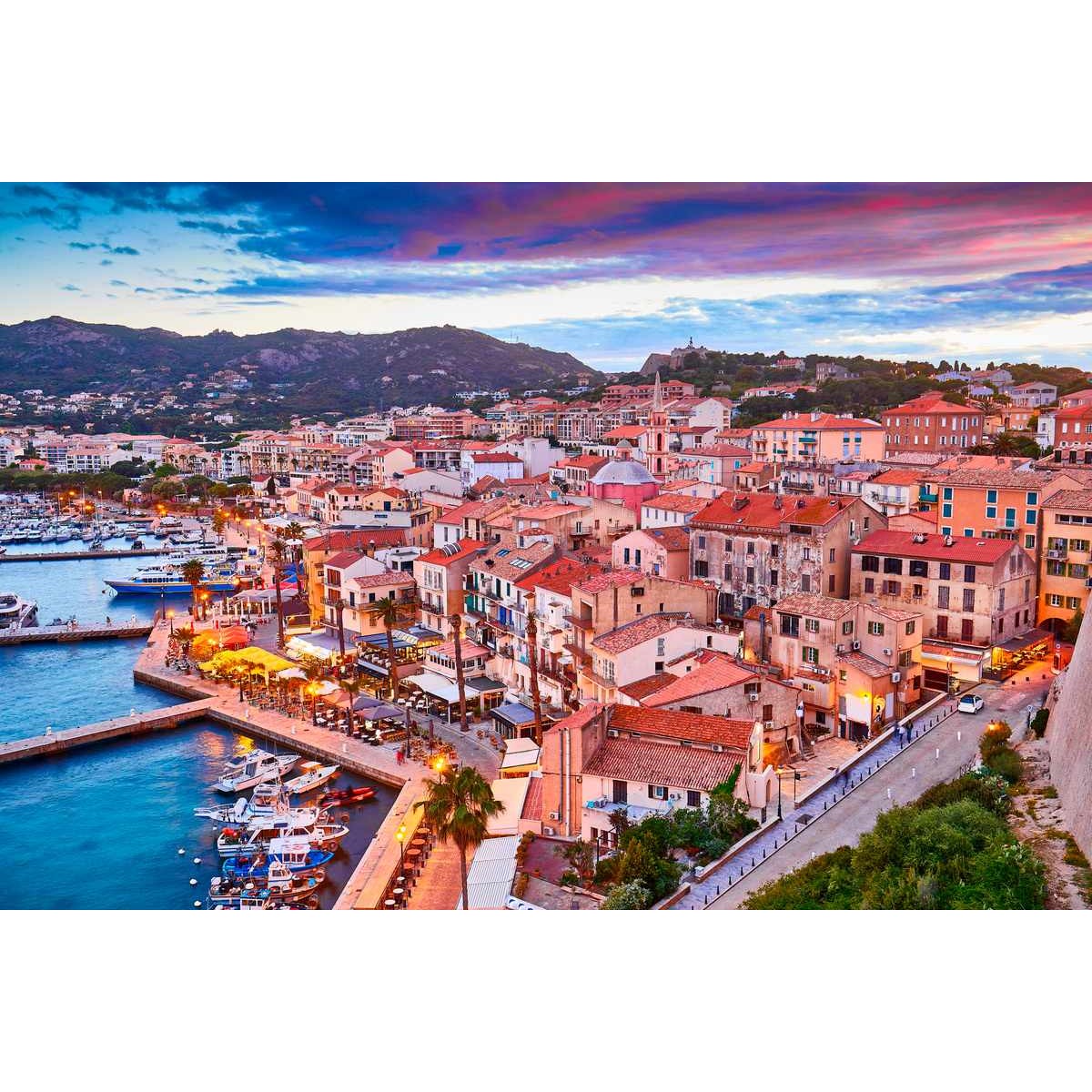 Tableau Mural Rue De Calvi CONTEMPORAIN URBAIN tableaux sur toile-orange, CEANOTHE
