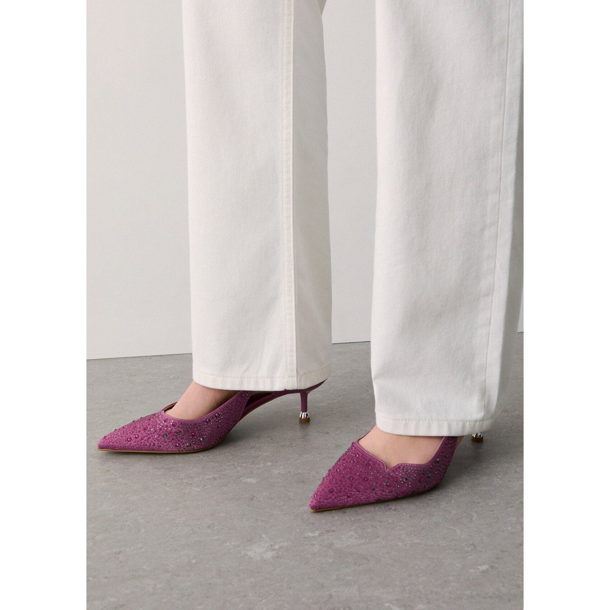 Slingback entièrement strass rose, LIU JO
