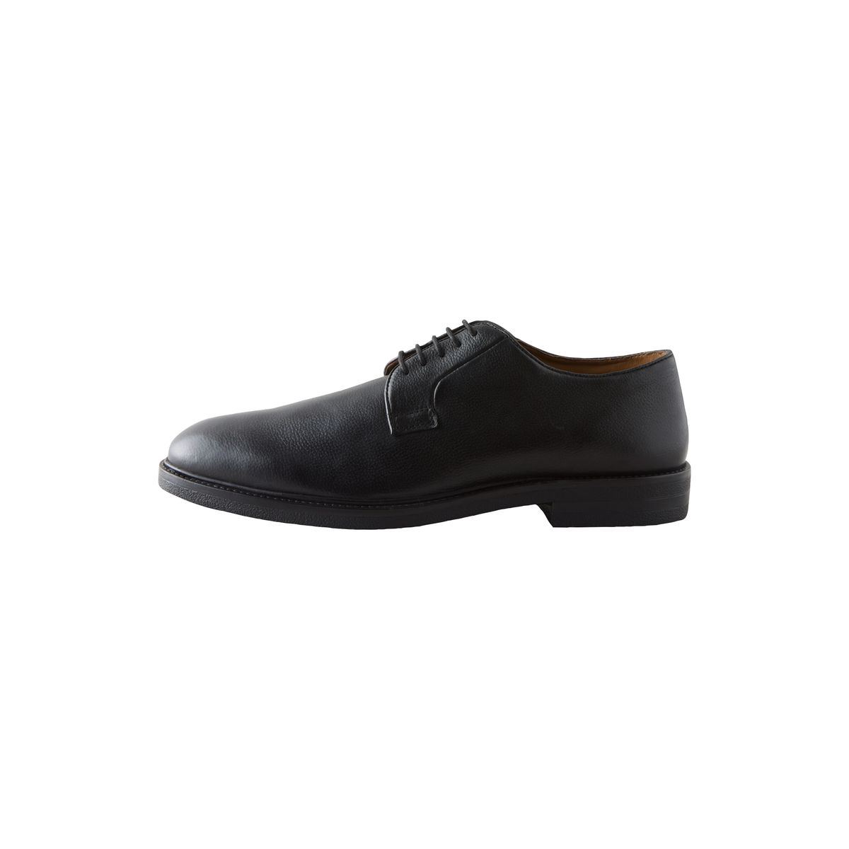 Chaussures derby en cuir noir, NEXT