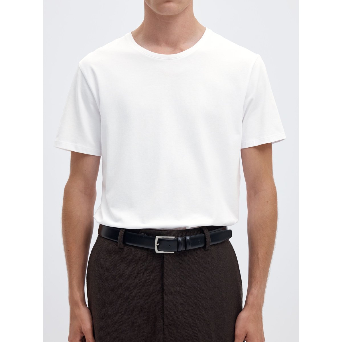 T-Shirt bright white, SELECTED