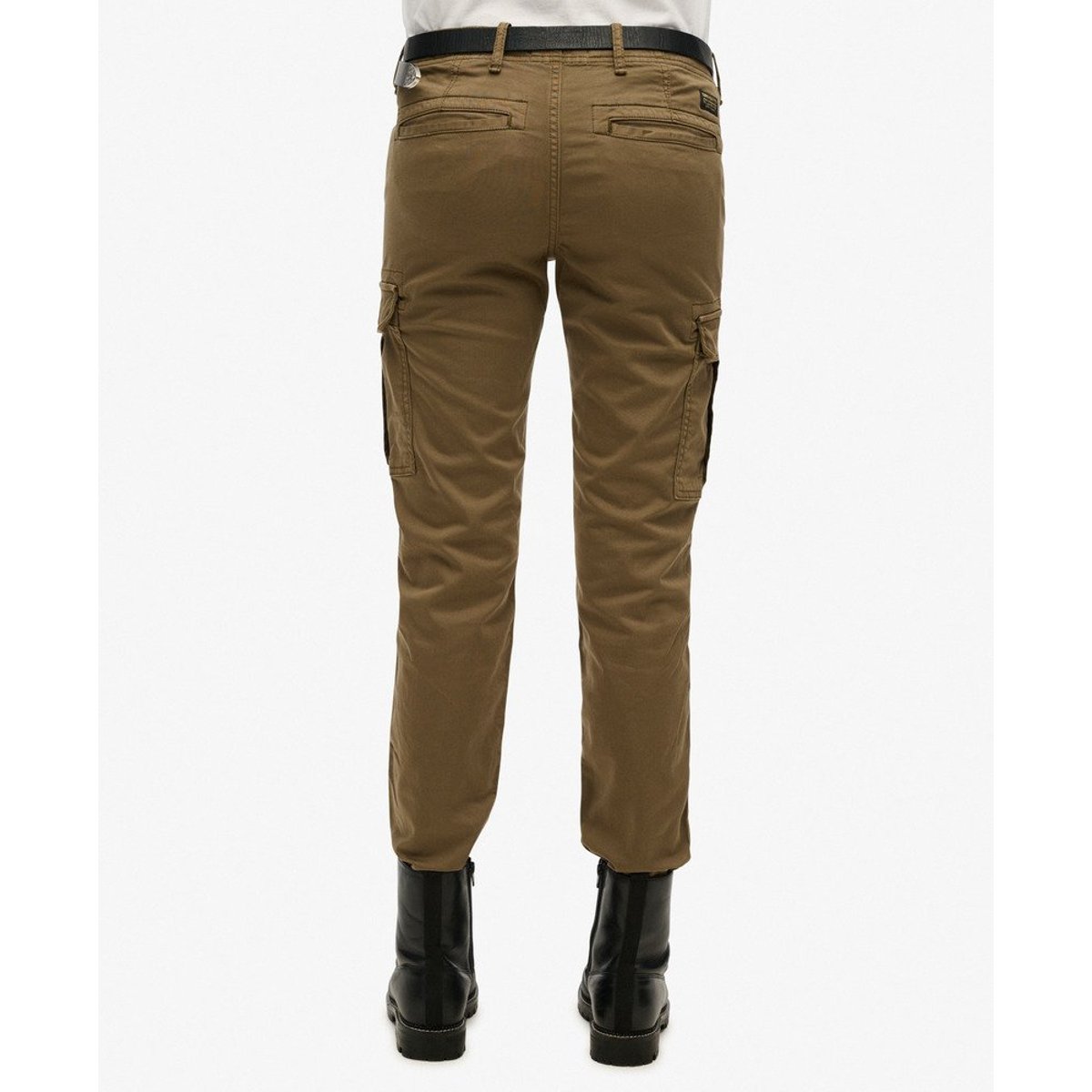 Pantalon cargo slim à taille mi-haute kaki, SUPERDRY