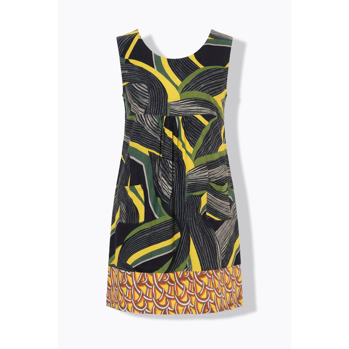 Robe en jersey sans manches gris olive, ULLA POPKEN