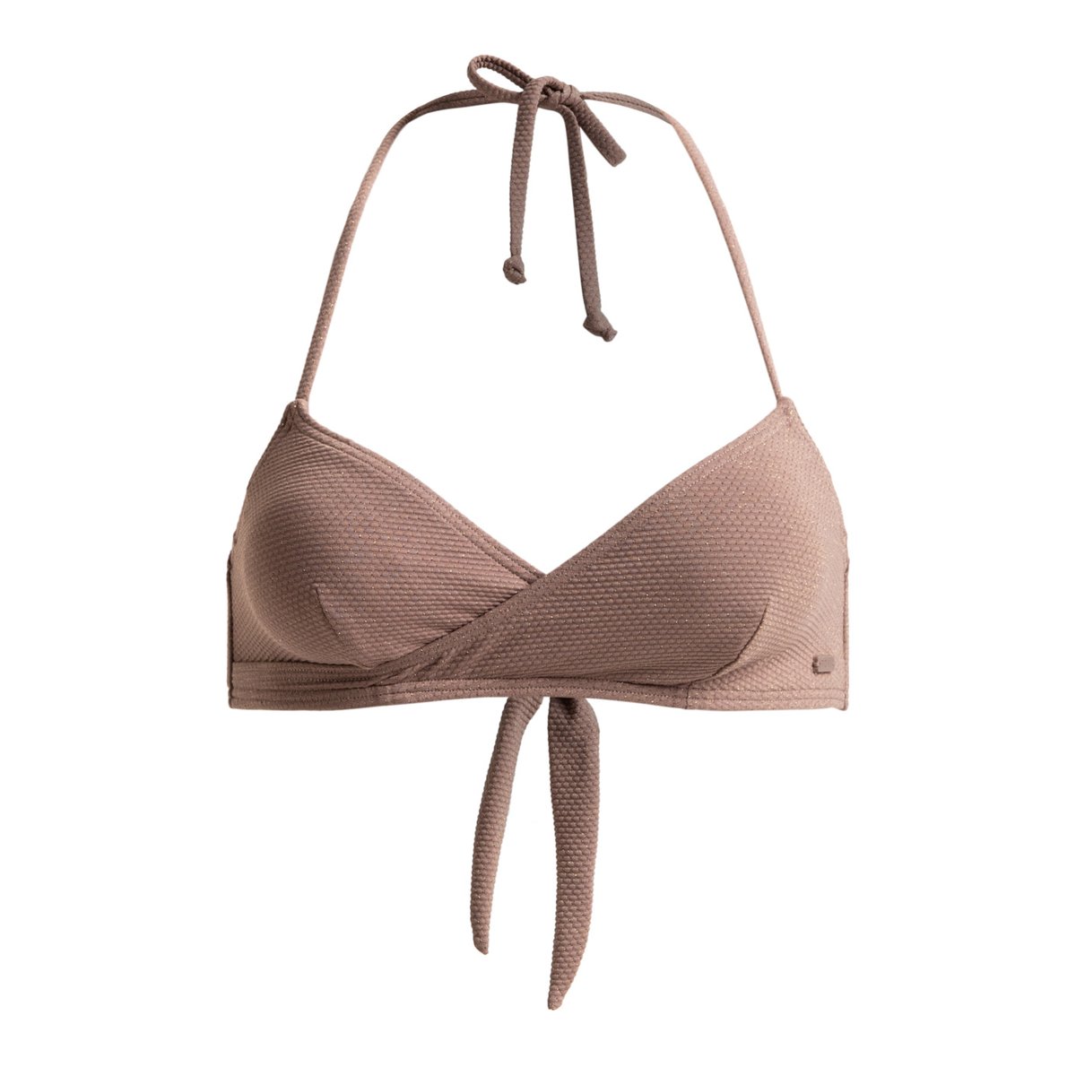 Haut de maillot de bain brassière LASCA. marron deep taupe, ROXY
