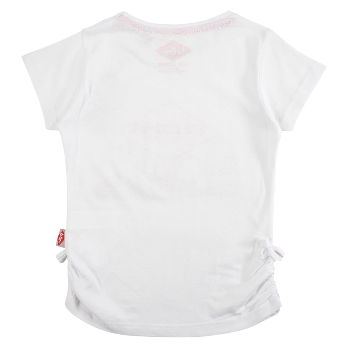 T-shirt manches courtes fille imprimé FLORA corail, LEE COOPER