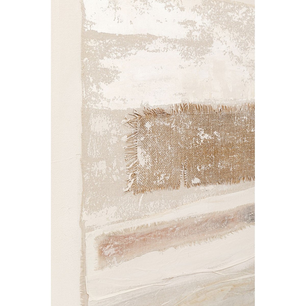 Toile abstraite en coton, LONTANO marron, KARE DESIGN
