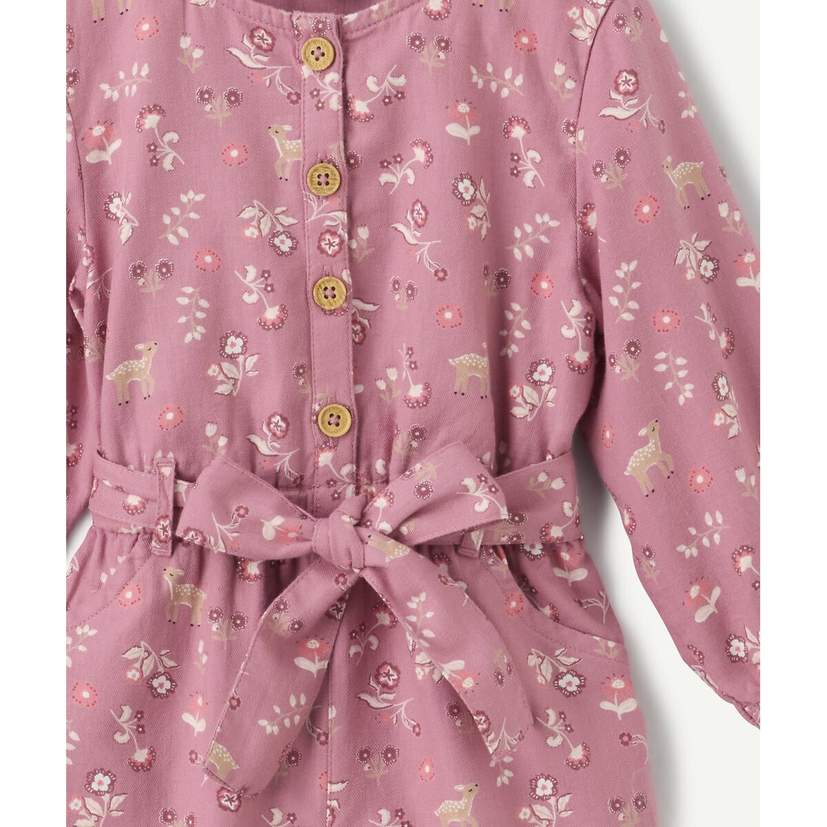 Tutina lunga, stampa floreale rosa, TAPE A L'OEIL