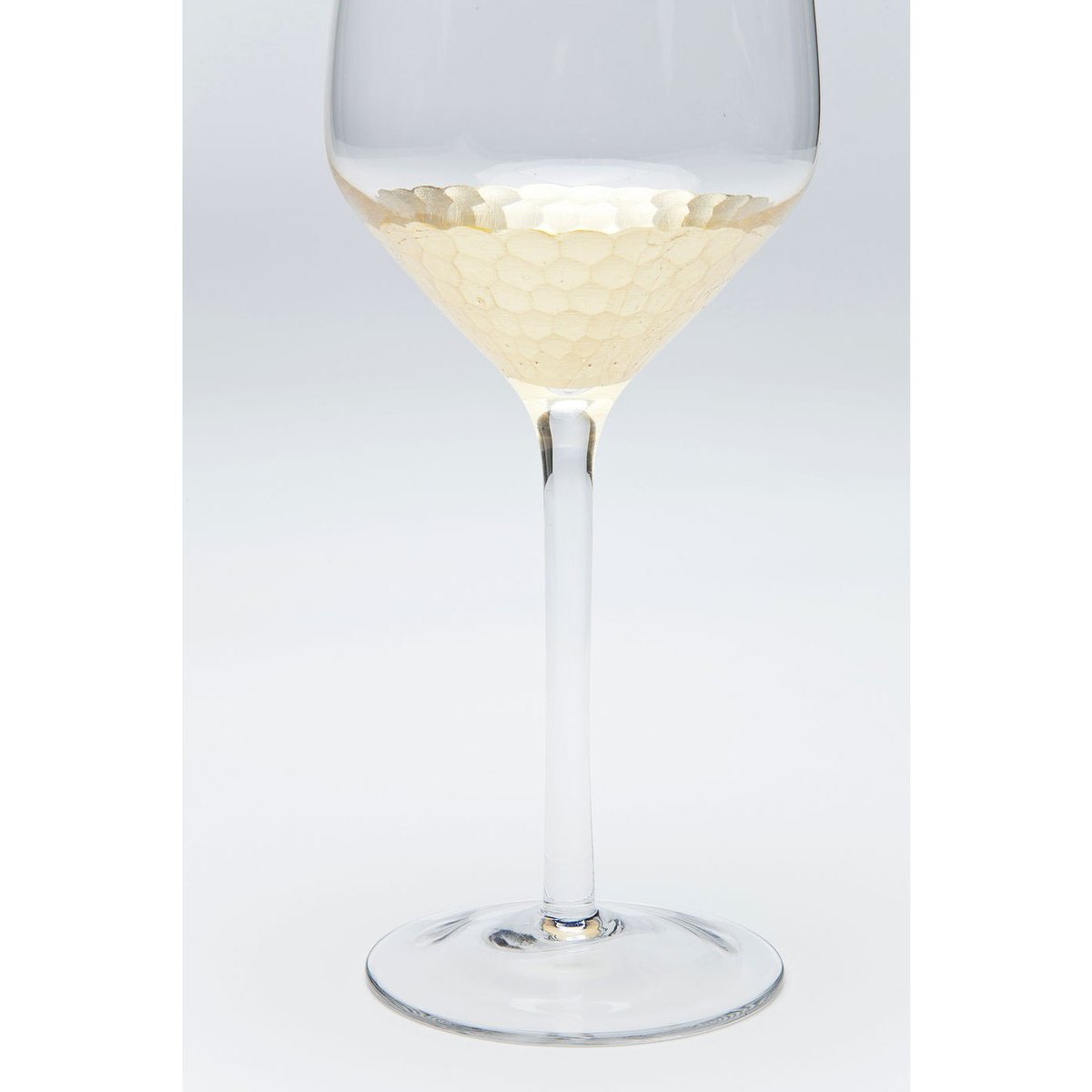 Lot de 6 verres à vin blanc, GOBI or, KARE DESIGN