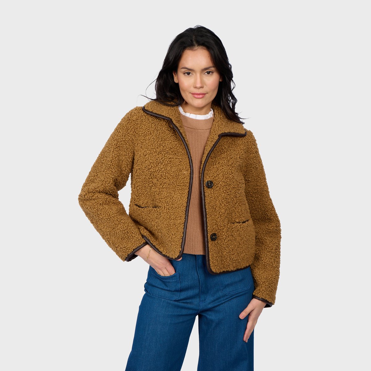 Veste courte à manches longues BONNIE tabac, OAKWOOD