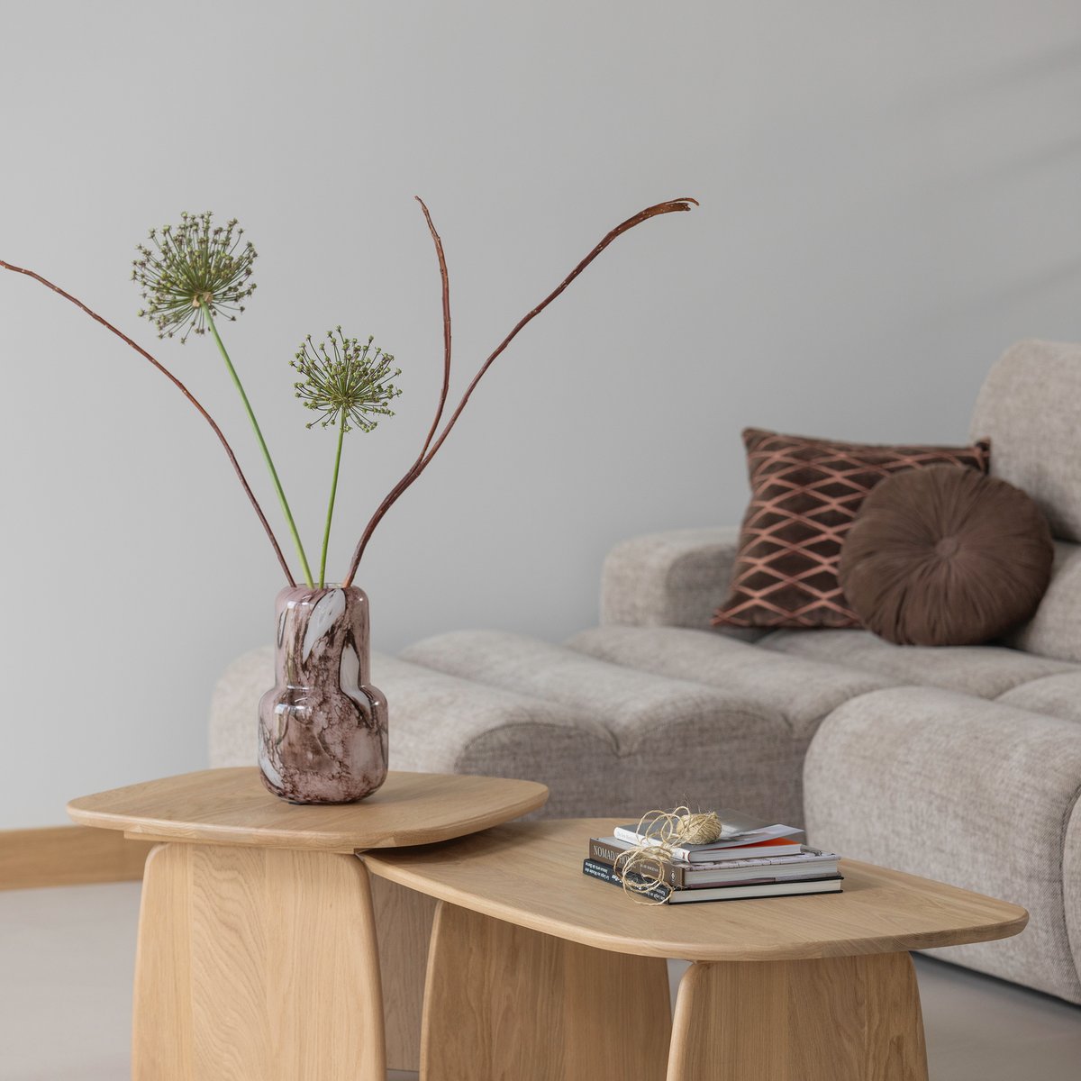 Table basse en bois de chêne L110 TABLO transparent, WOOOD