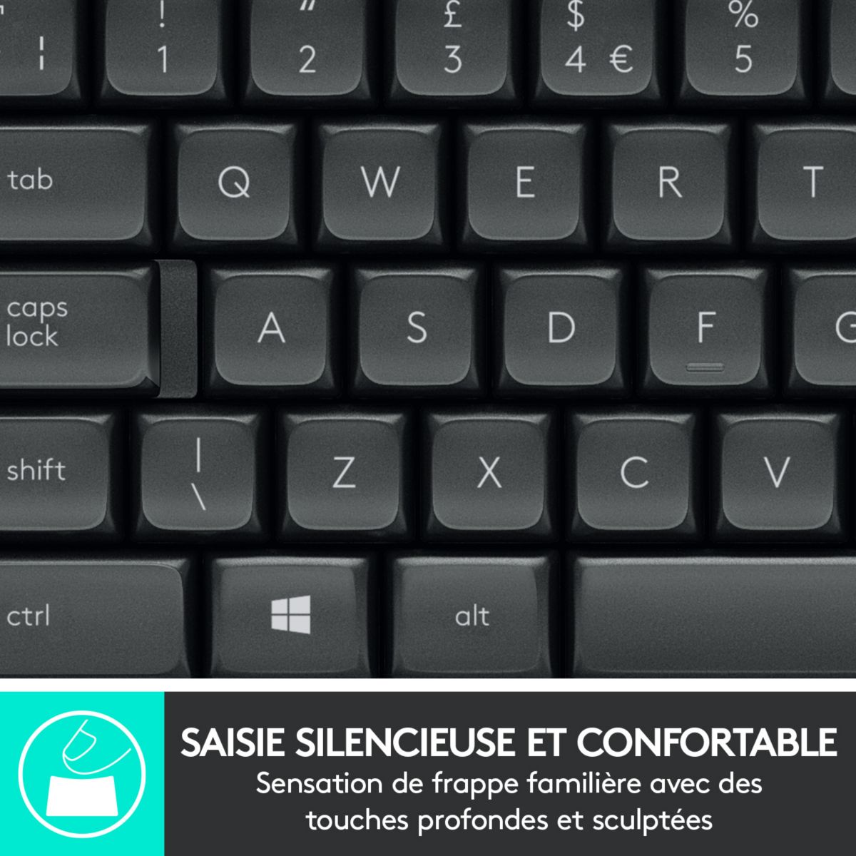 Clavier + Souris MK545 Advanced couleur unique, LOGITECH