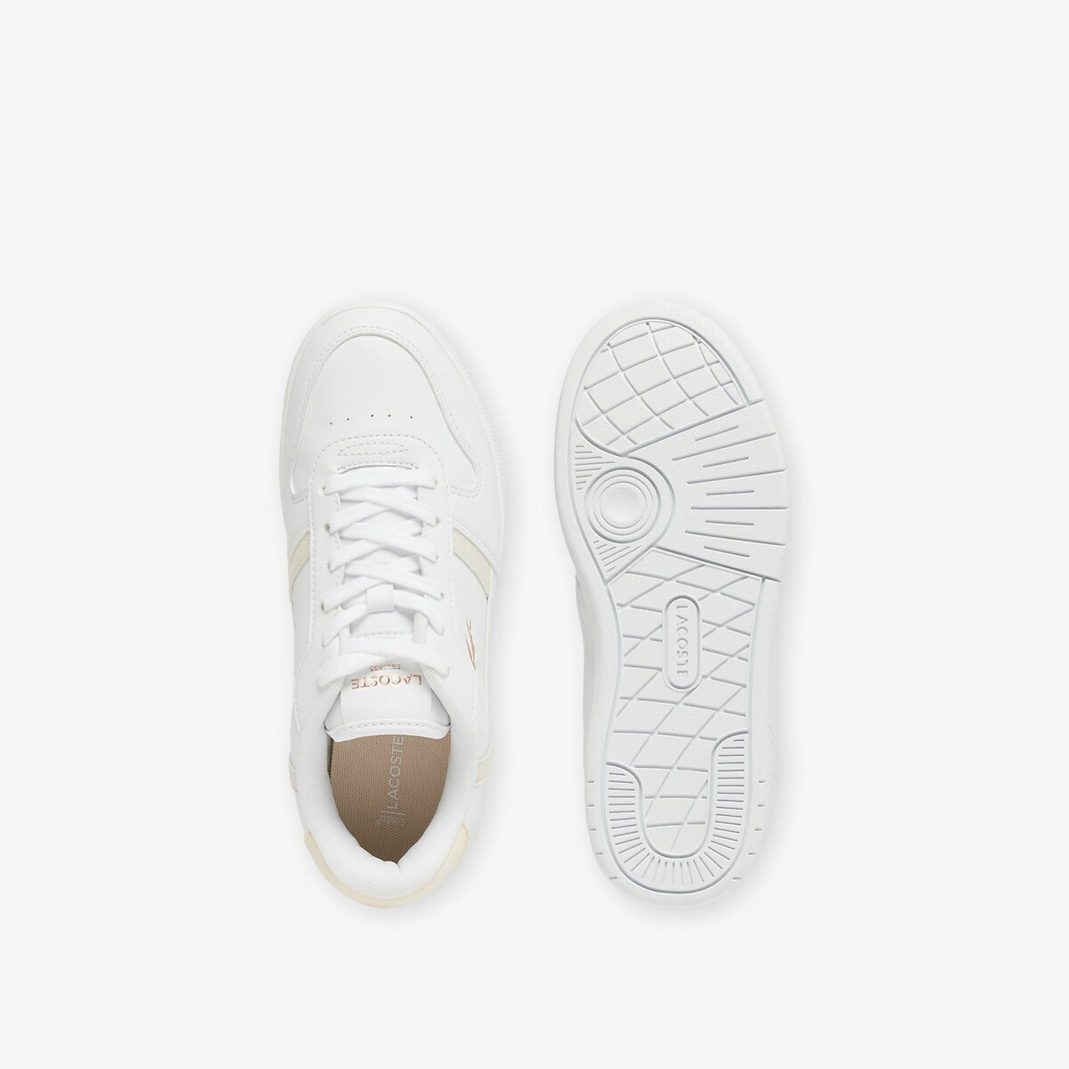 Kids T-Clip Set Trainers white/pink, LACOSTE