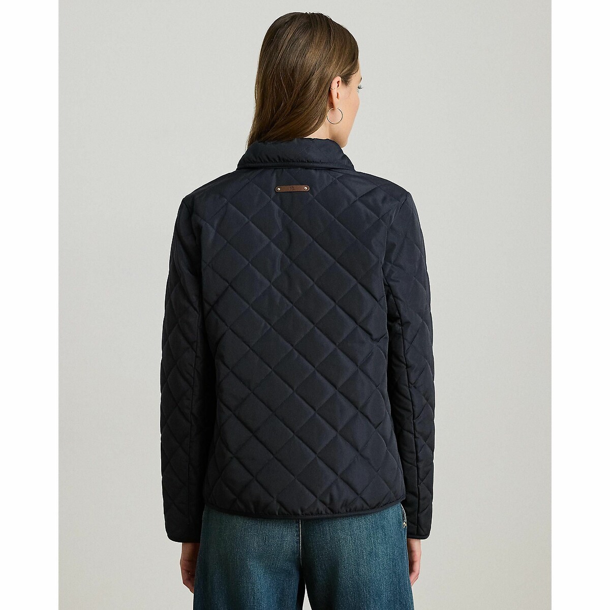 Giacca con zip e stemma blu scuro, LAUREN RALPH LAUREN