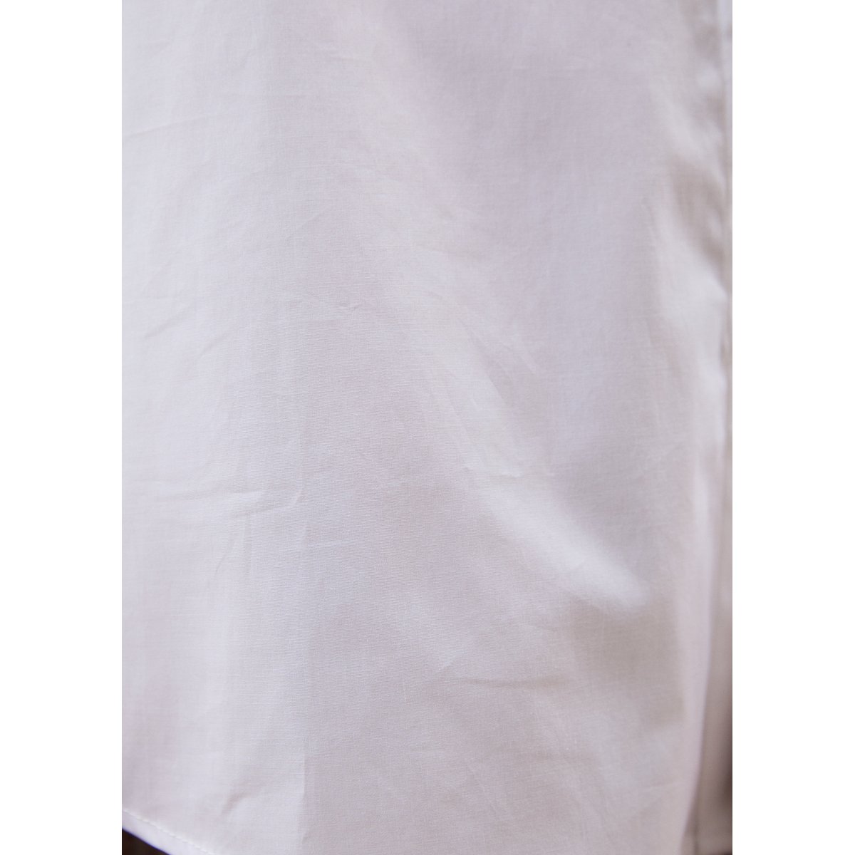Chemise manches longues en popeline de coton blanc, HUMILITY