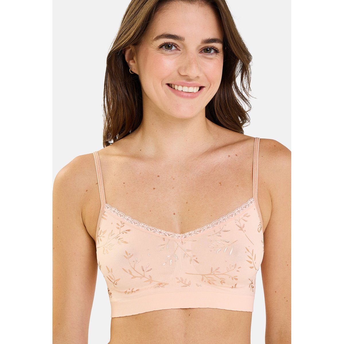 Lot de deux brassières ZEN ANNIVERSAIRE feuillage cuivré + rose pêche, BILLET DOUX