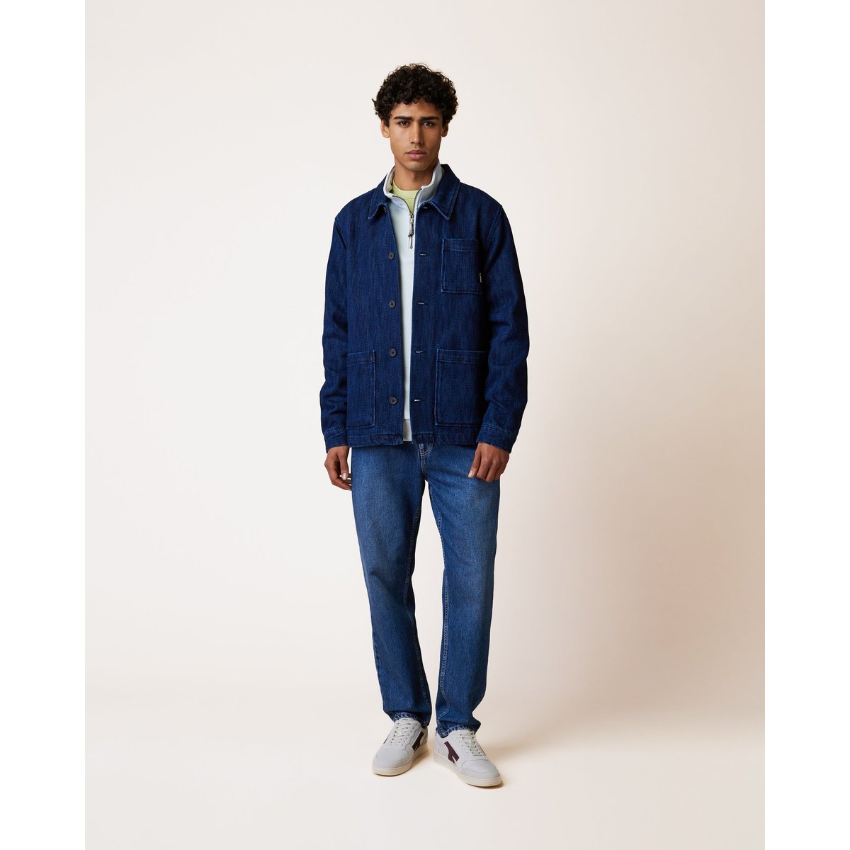 Veste denim bleu foncé, FAGUO