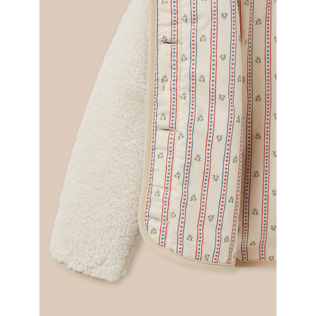 Veste en sherpa ecru, CYRILLUS
