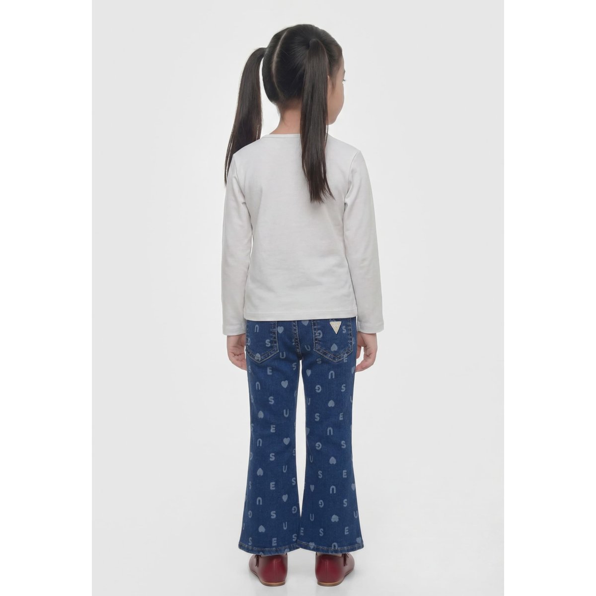 T-Shirt Avec Logo Imprimé blanc, GUESS KIDS