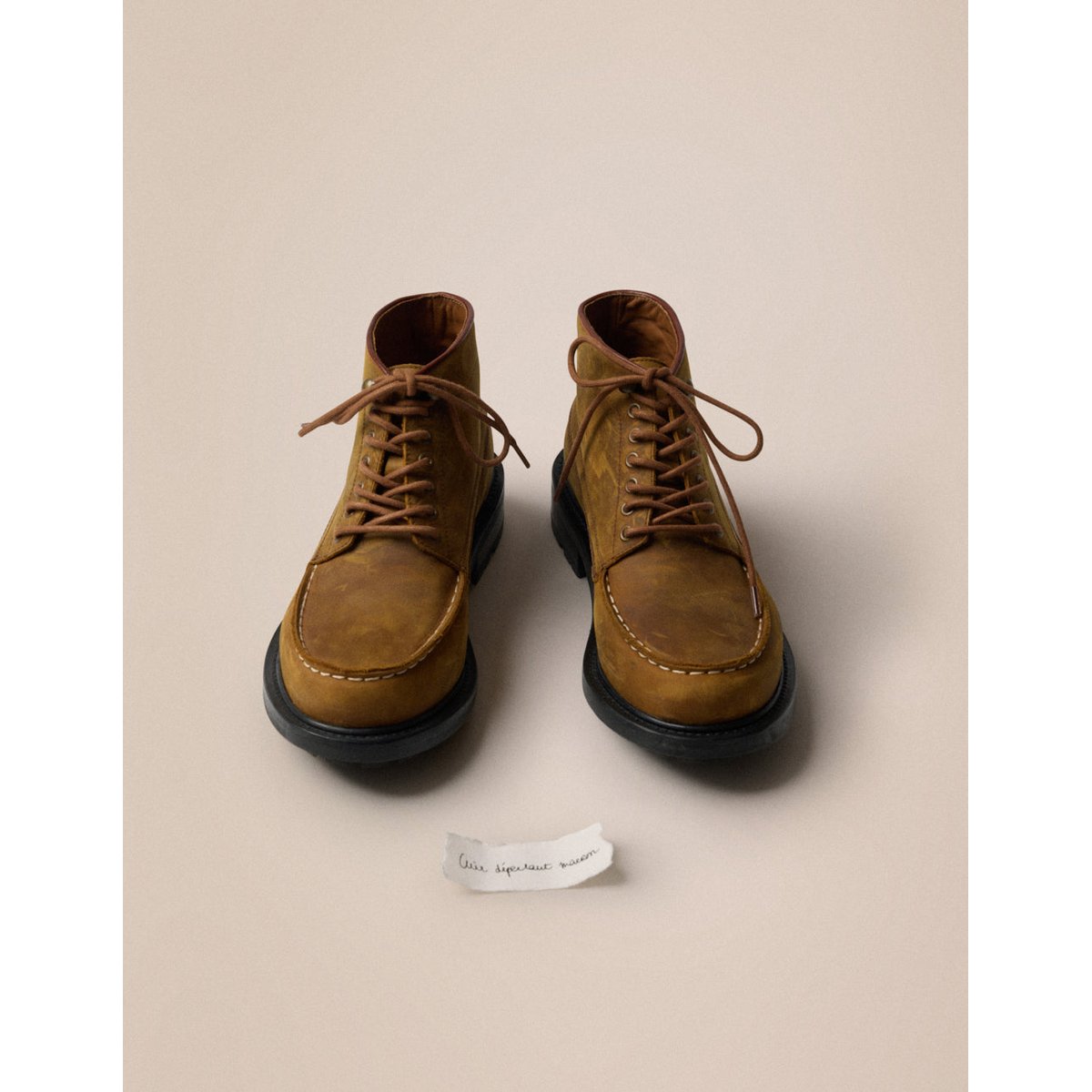 Bottines FENO cuir déperlant marron, ODAJE