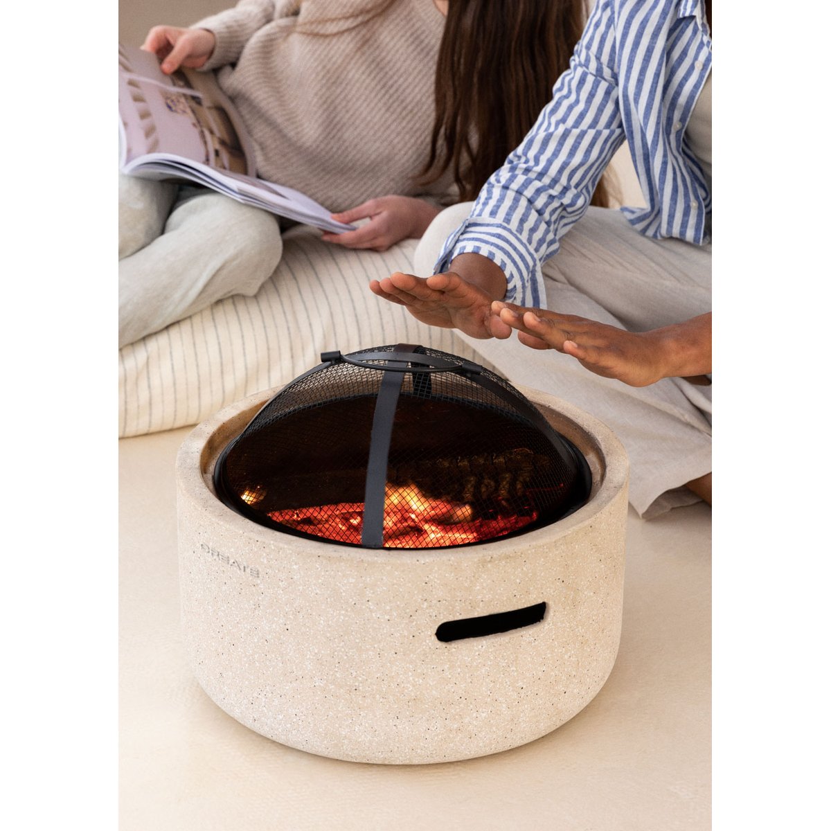 Brasero d'extérieur avec grill FIRE BOWL GRILL couleur unique, CREATE