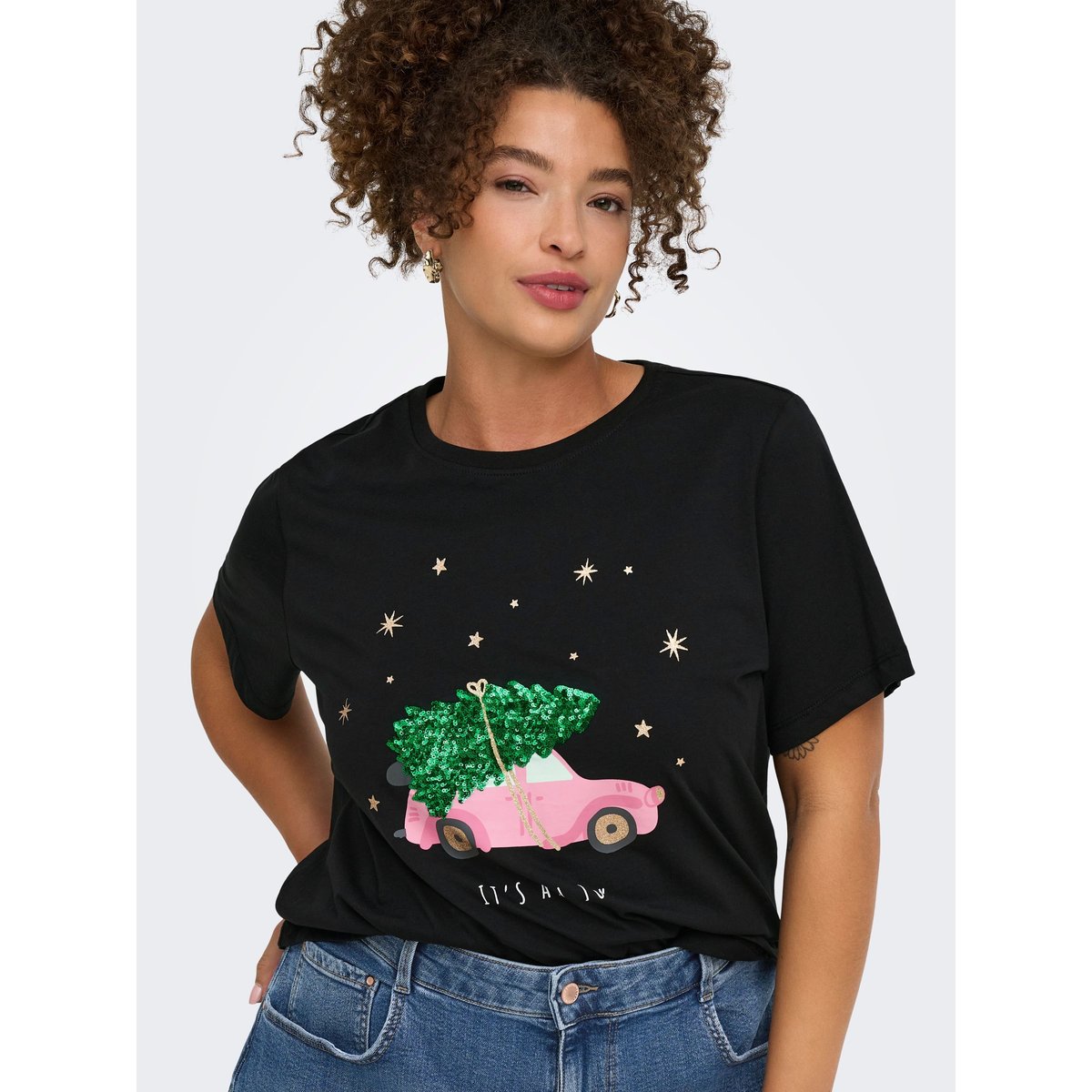 T-Shirt noire - black, ONLY CARMAKOMA