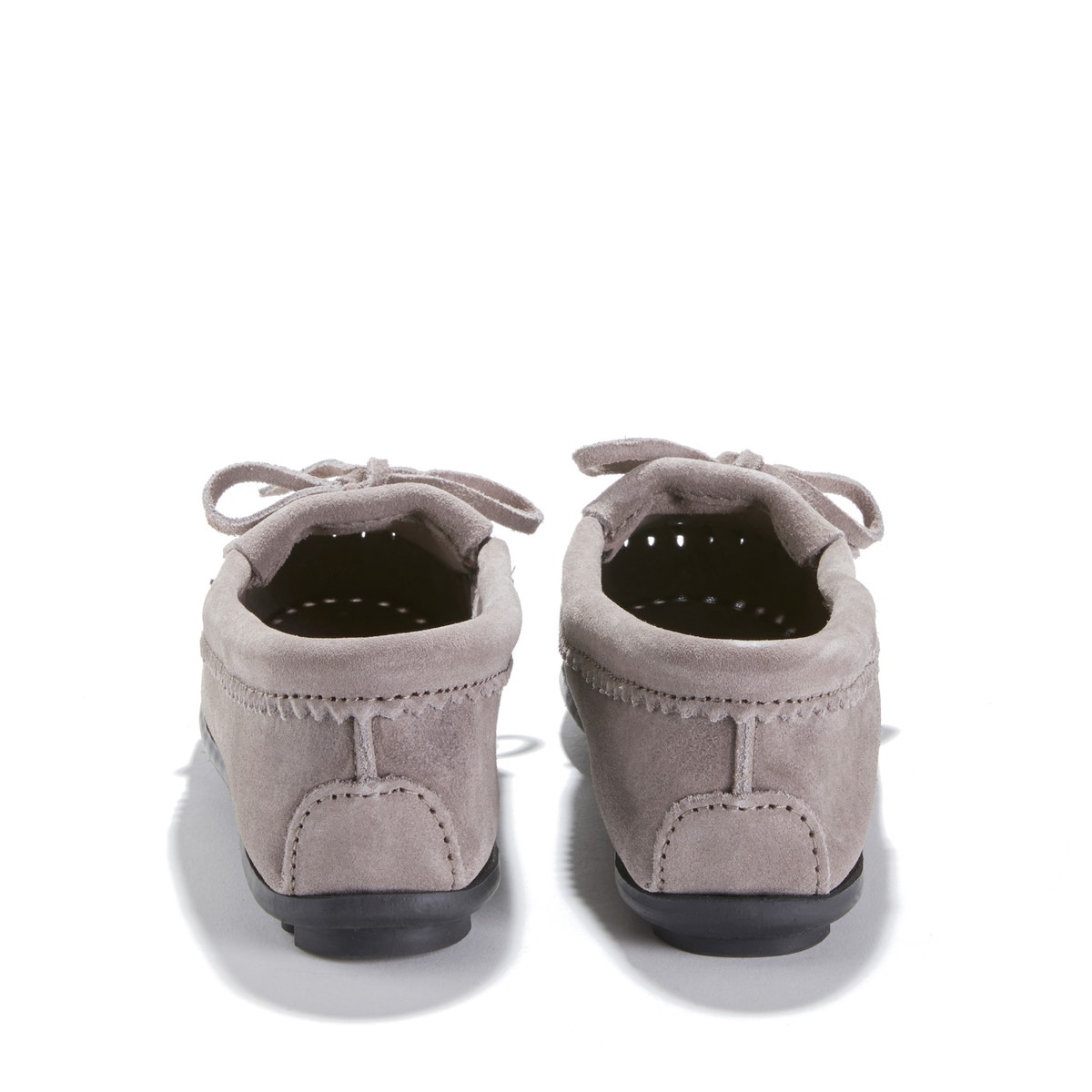 Mocassins Cuir Et Perles Thunderbird Ii gris, MINNETONKA