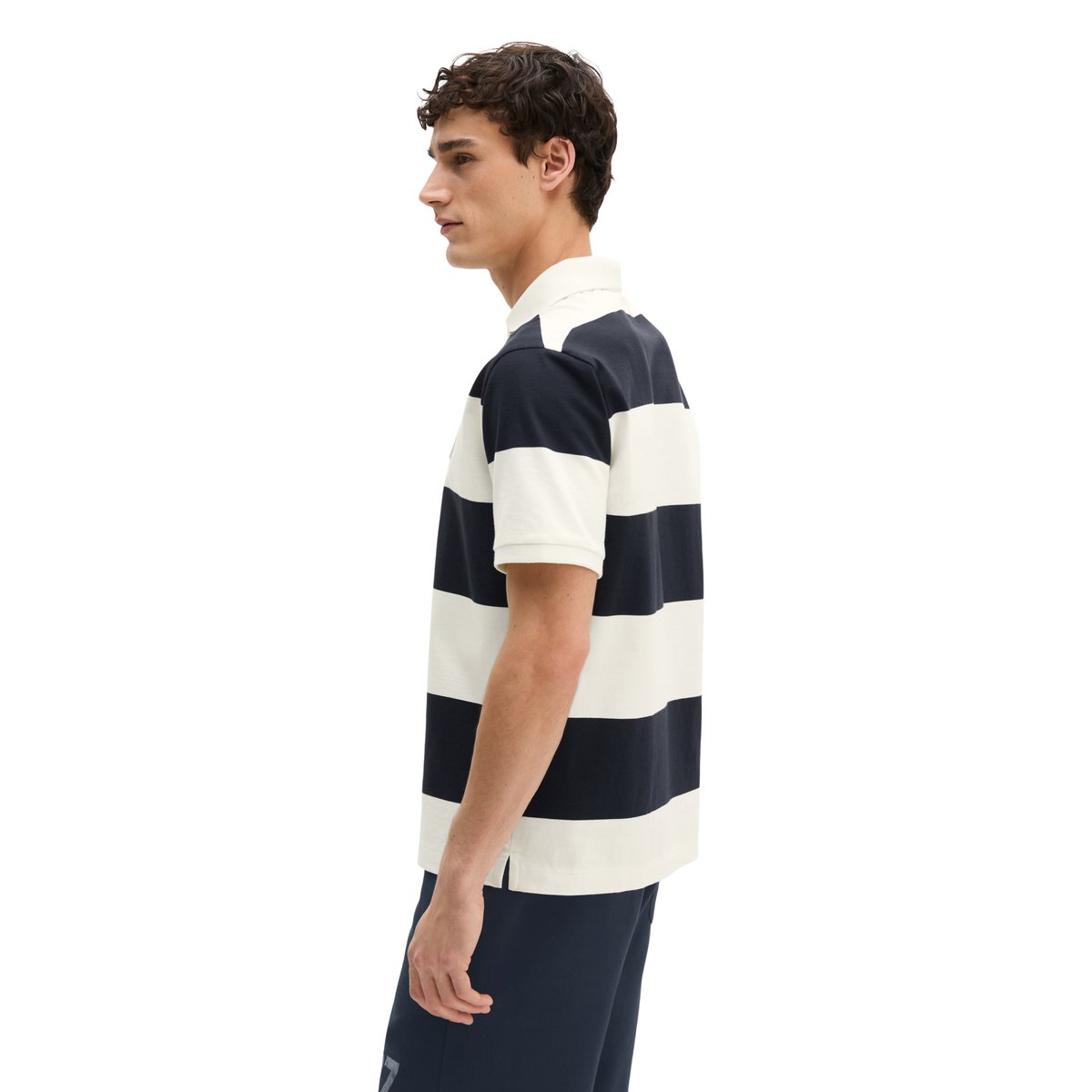 MOP Club '67 Football Tricot Polo, Maillot lourd en coton bio de qualité lourde bleu foncé, MARC O'POLO