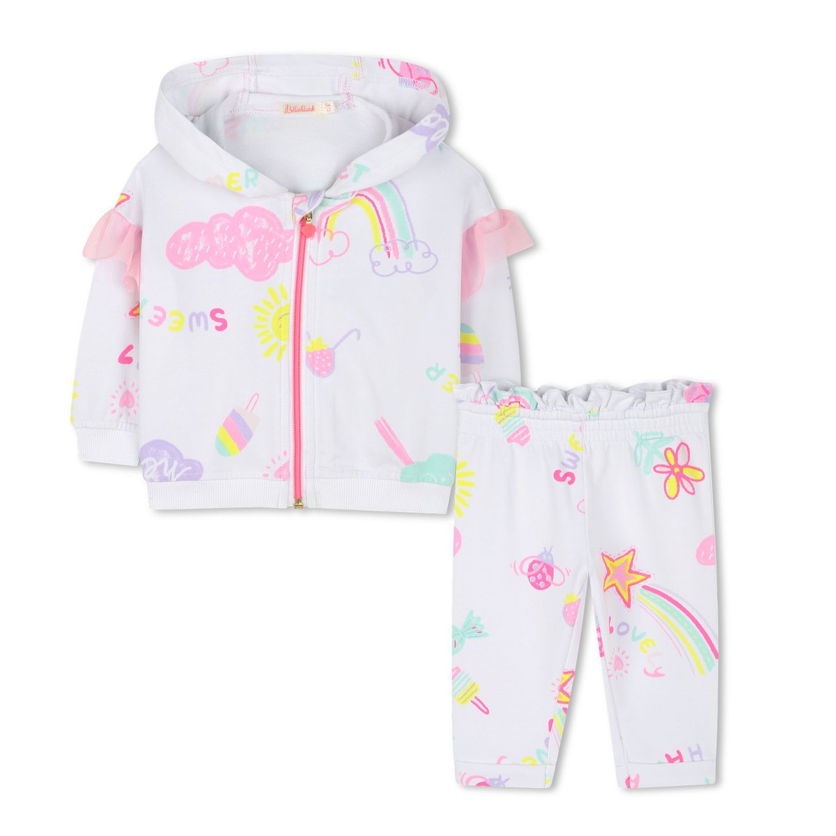 Ensemble de jogging imprimé blanc, BILLIEBLUSH