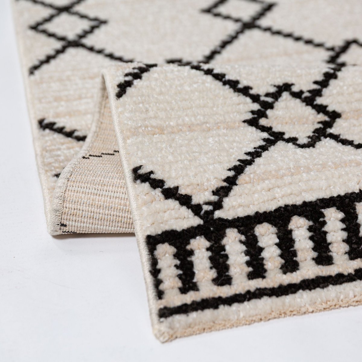 Tapis moderne de couloir ALLIA DIAMOND monochrome, FLAIR RUGS