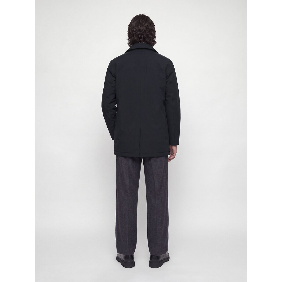 Cappotto doppio colletto nero , JACK & JONES
