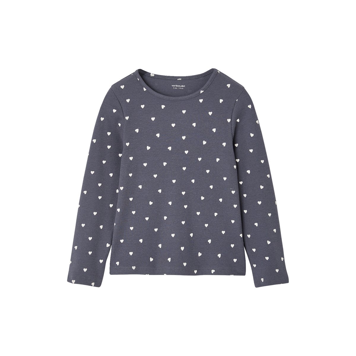 Lot de 3 T-shirts manches longues encre, VERTBAUDET