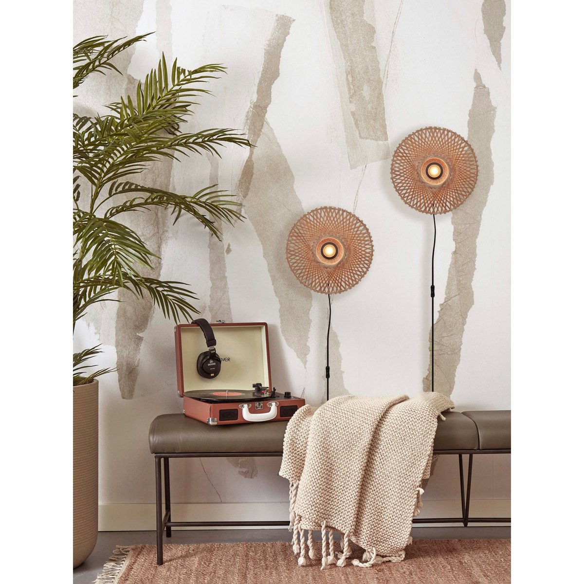 Lampe Murale Bambou KALIMANTAN bambou, GOOD & MOJO