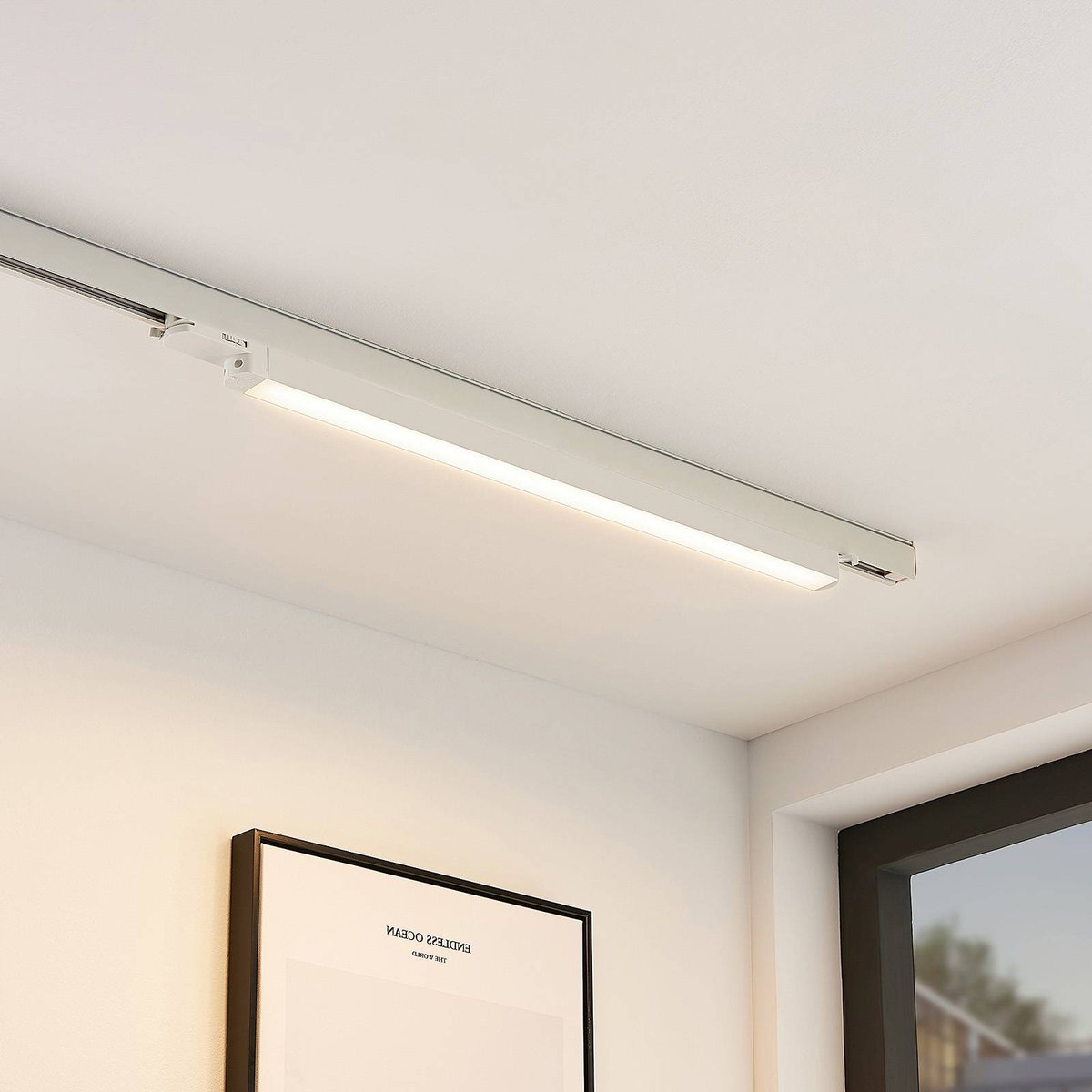 Projecteur pour rail électrique en aluminiumLED blanc (ral 9010), ARCCHIO