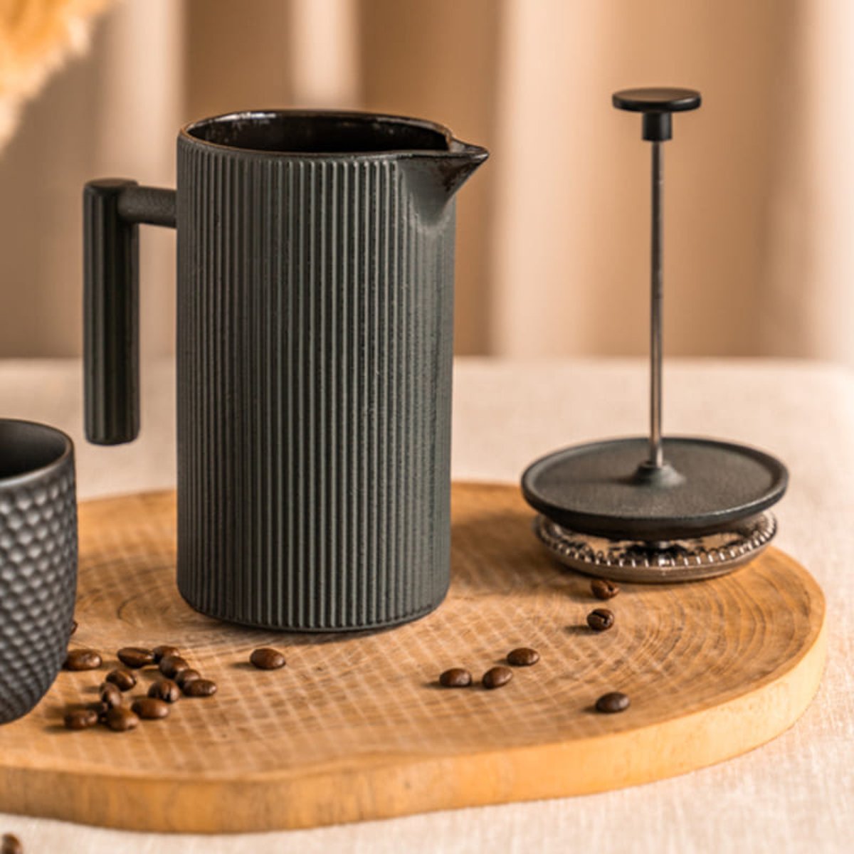Cafetière à piston en fonte Tekoa   0,6L gris, TREND'UP