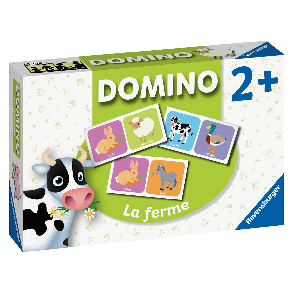Domino theme La ferme jeux couleur unique, RAVENSBURGER