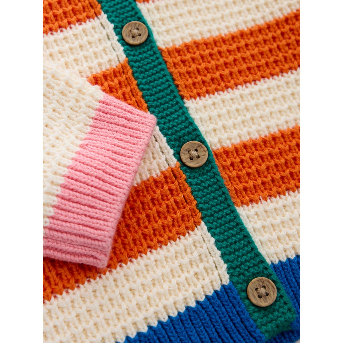 Cardigan rayé orange, NEXT