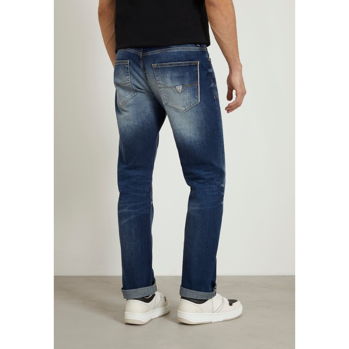 Jean Slim Taille Basse bleu, GUESS