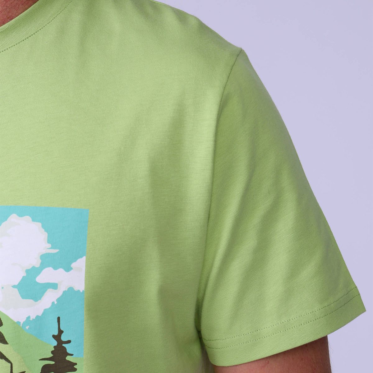 T-shirt Lac Blanc vert clair, MISE AU GREEN