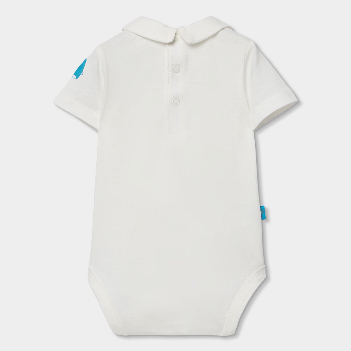 Ensemble bébé salopette et t-shirt coton bleu, BOBOLI
