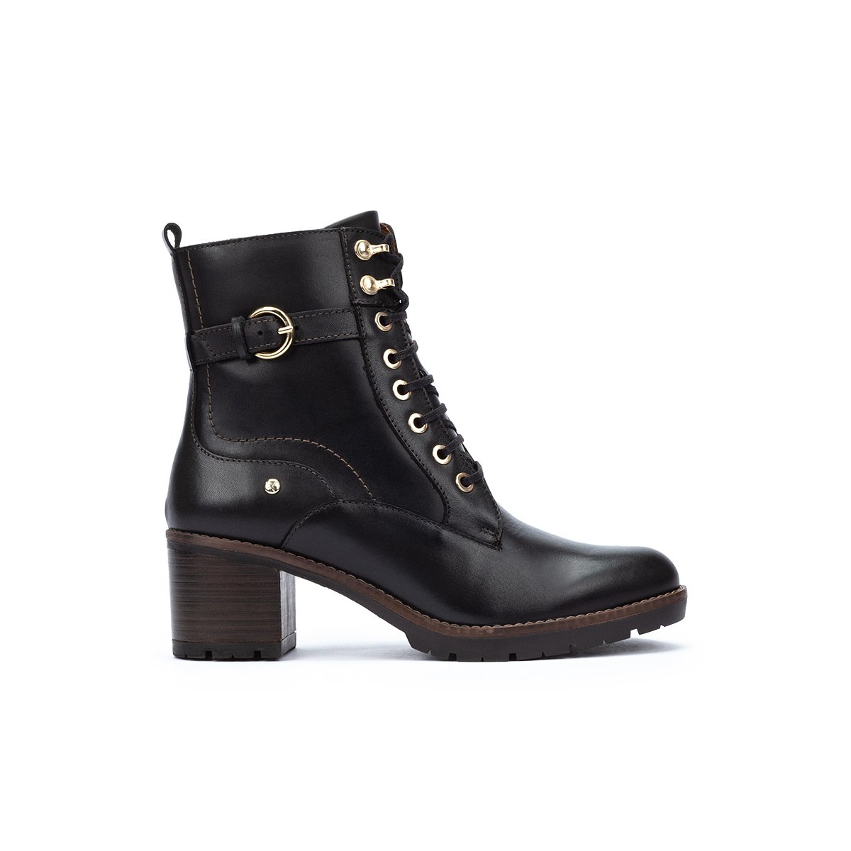 Bottines à talon cuir Llanes black, PIKOLINOS