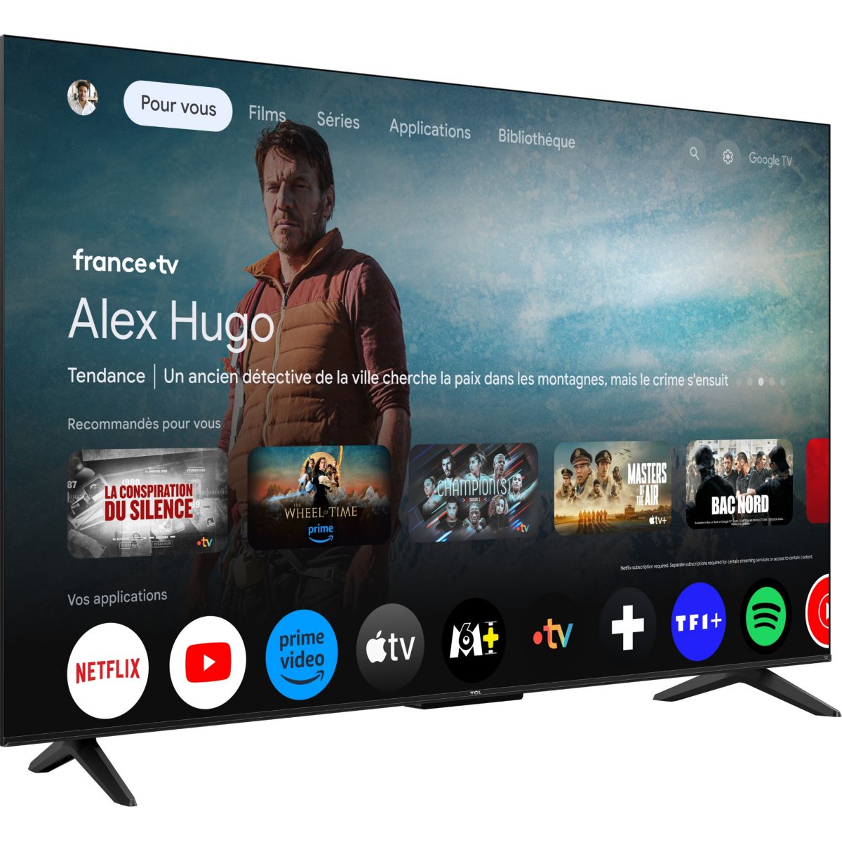 TV QLED 50T69C (2026) 50" (127 cm) métal, TCL