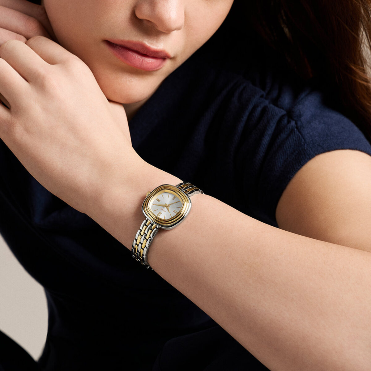 Montre Analogique GENEVIÈVE argenté blanc argenté, FOSSIL
