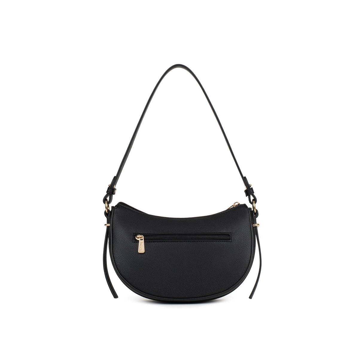 Sac porté épaule 1 anse ZOÉ noir, HEXAGONA