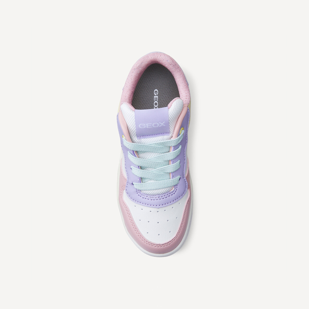 Ademende sneakers Washiba roze/violet/geel, GEOX
