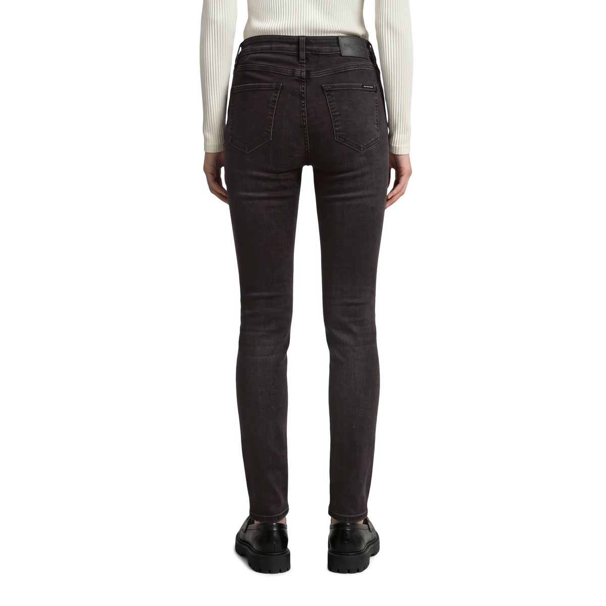 Jeans modèle Kaj skinny cropped en coton biologique mélangé gris, MARC O’POLO DENIM