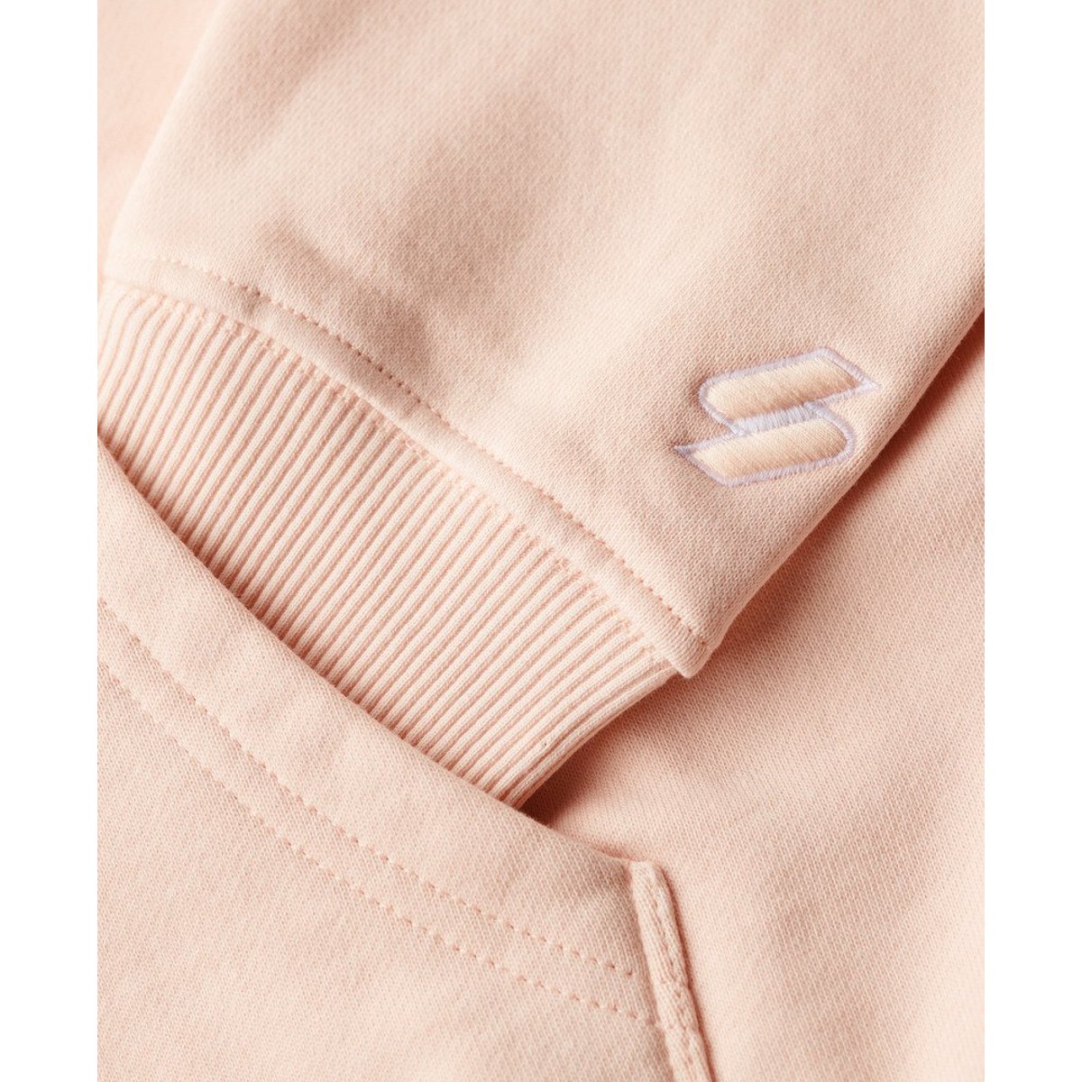 Sweat à capuche ample Sport Luxe rose mauve matinal, SUPERDRY