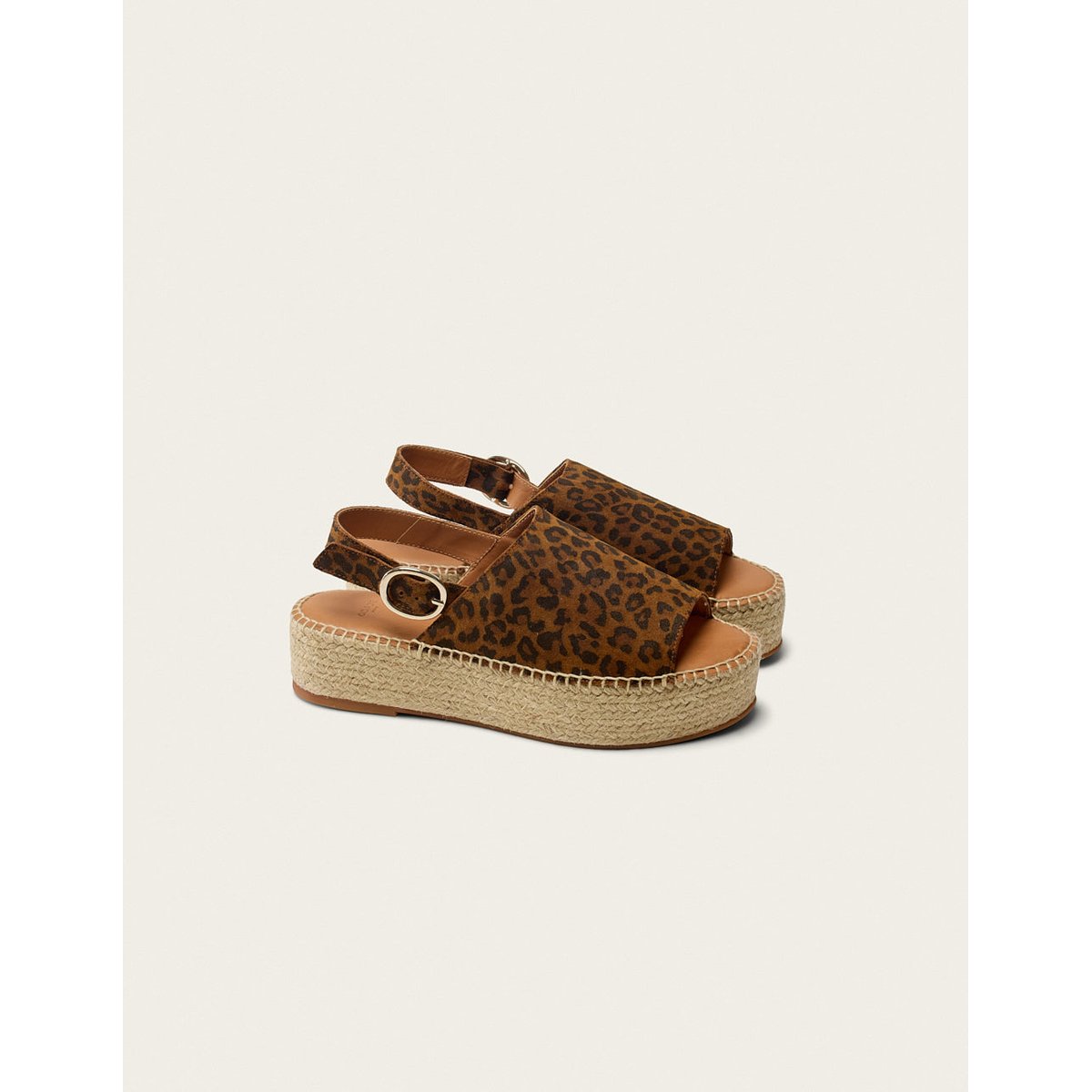 Espadrilles MAYA suède léopard, ODAJE